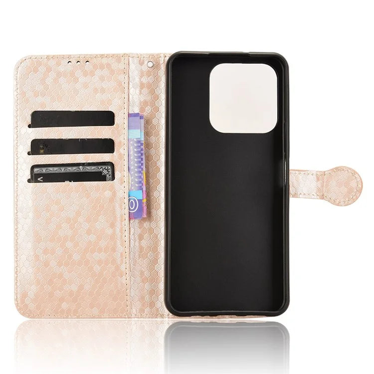For Honor X6b 4G Wallet Case Dot Pattern Imprint PU Leather Phone Cover