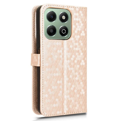 For Honor X6b 4G Wallet Case Dot Pattern Imprint PU Leather Phone Cover
