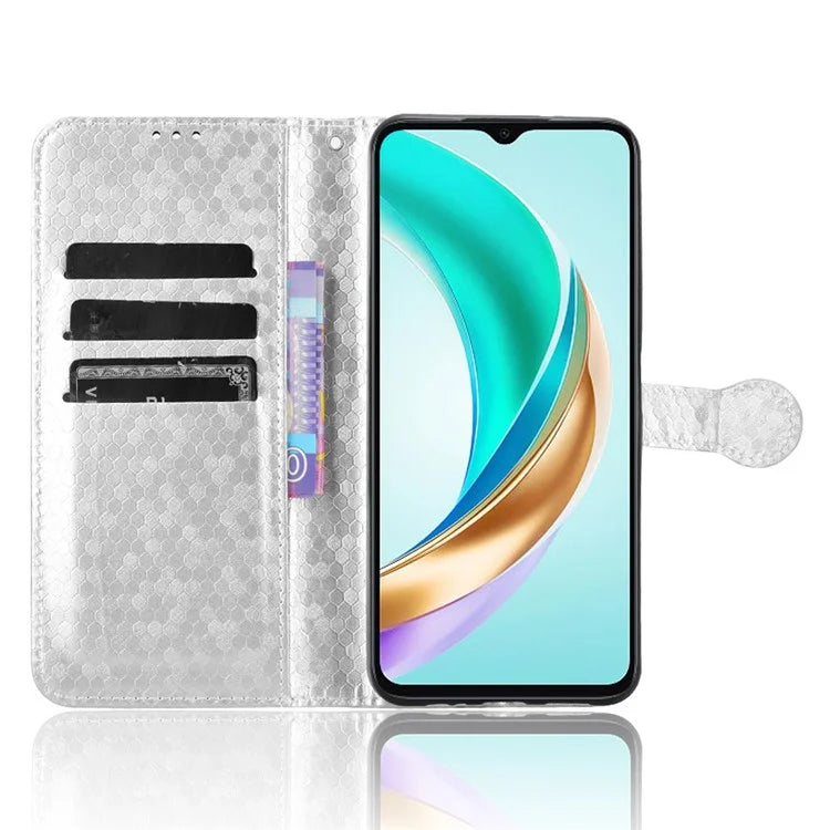 For Honor X6b 4G Wallet Case Dot Pattern Imprint PU Leather Phone Cover