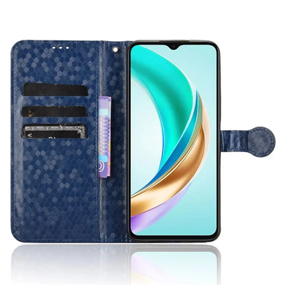 For Honor X6b 4G Wallet Case Dot Pattern Imprint PU Leather Phone Cover