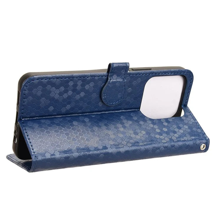 For Honor X6b 4G Wallet Case Dot Pattern Imprint PU Leather Phone Cover