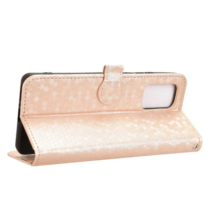 For Motorola Edge (2024) 5G Wallet Case Dot Pattern Imprint PU Leather Phone Cover