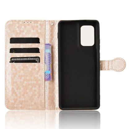 For Motorola Edge (2024) 5G Wallet Case Dot Pattern Imprint PU Leather Phone Cover