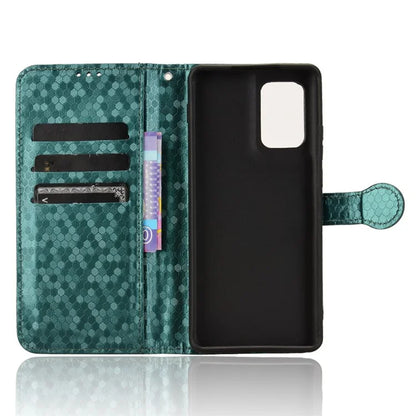 For Motorola Edge (2024) 5G Wallet Case Dot Pattern Imprint PU Leather Phone Cover