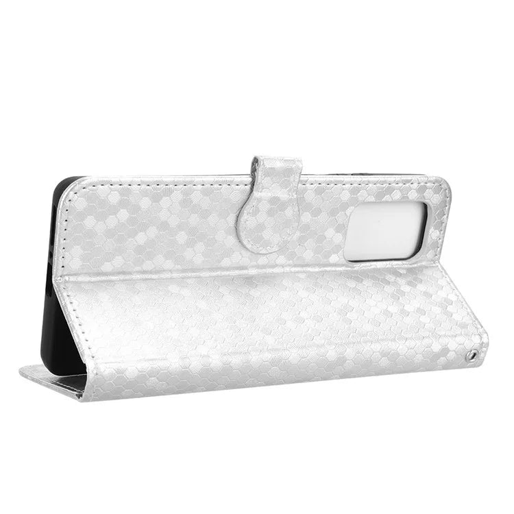 For Motorola Edge (2024) 5G Wallet Case Dot Pattern Imprint PU Leather Phone Cover
