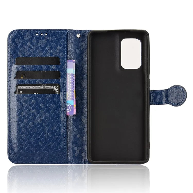 For Motorola Edge (2024) 5G Wallet Case Dot Pattern Imprint PU Leather Phone Cover