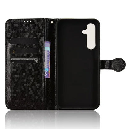 For Samsung Galaxy M35 5G Wallet Case Dot Pattern Imprint PU Leather Phone Cover
