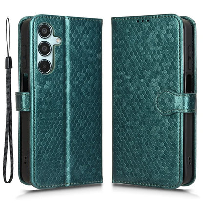 For Samsung Galaxy M35 5G Wallet Case Dot Pattern Imprint PU Leather Phone Cover
