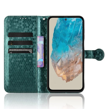 For Samsung Galaxy M35 5G Wallet Case Dot Pattern Imprint PU Leather Phone Cover