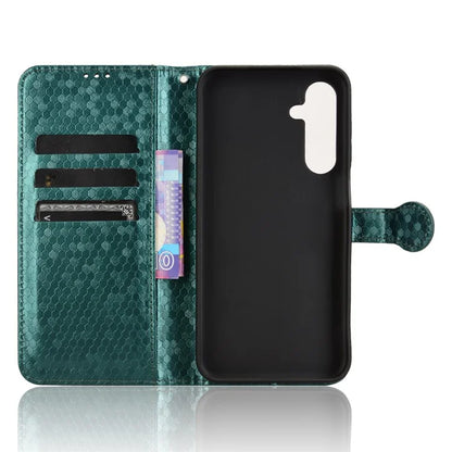 For Samsung Galaxy M35 5G Wallet Case Dot Pattern Imprint PU Leather Phone Cover