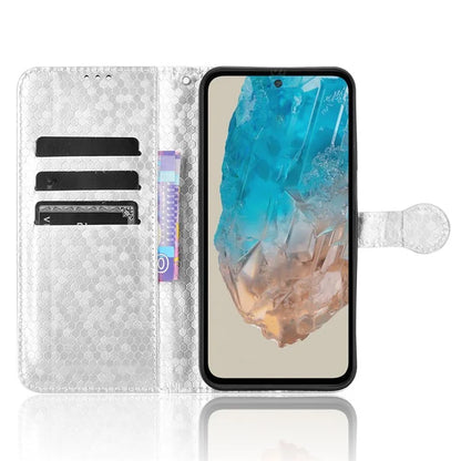 For Samsung Galaxy M35 5G Wallet Case Dot Pattern Imprint PU Leather Phone Cover