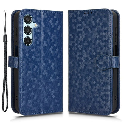 For Samsung Galaxy M35 5G Wallet Case Dot Pattern Imprint PU Leather Phone Cover