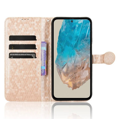 For Samsung Galaxy M35 5G Wallet Case Dot Pattern Imprint PU Leather Phone Cover