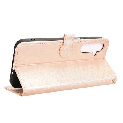 For Samsung Galaxy M35 5G Wallet Case Dot Pattern Imprint PU Leather Phone Cover