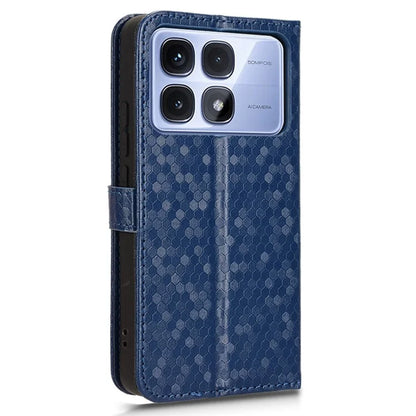 For Xiaomi Redmi K70 Ultra Wallet Case Dot Pattern Imprint PU Leather Phone Cover