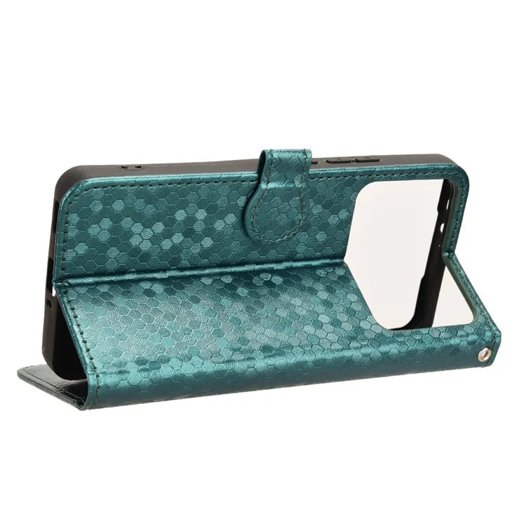 For Xiaomi Redmi K70 Ultra Wallet Case Dot Pattern Imprint PU Leather Phone Cover