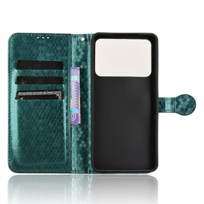 For Xiaomi Redmi K70 Ultra Wallet Case Dot Pattern Imprint PU Leather Phone Cover