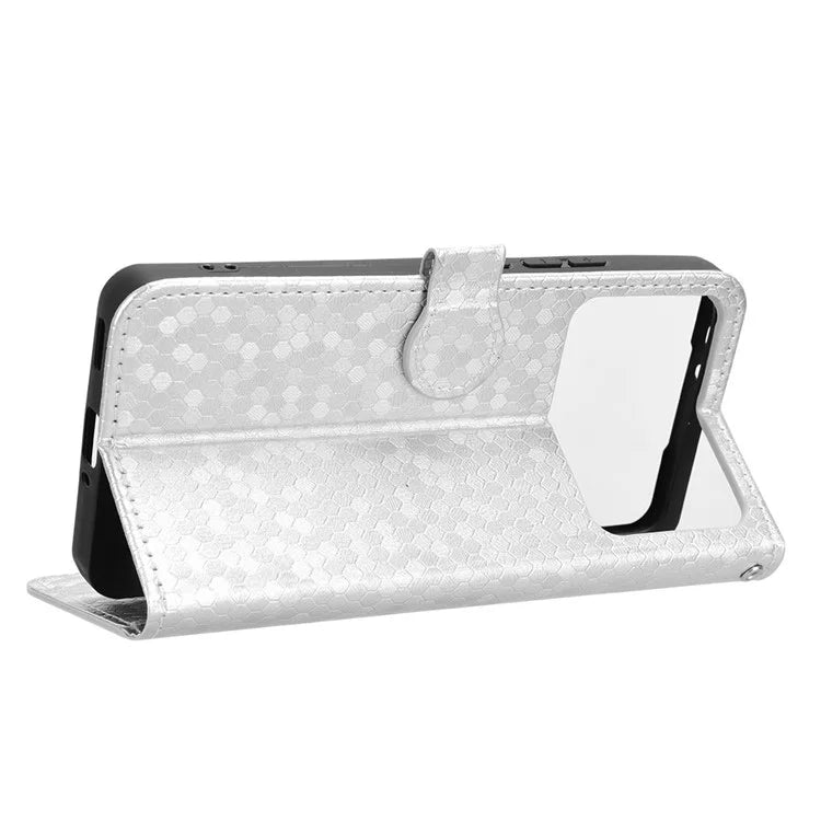 For Xiaomi Redmi K70 Ultra Wallet Case Dot Pattern Imprint PU Leather Phone Cover