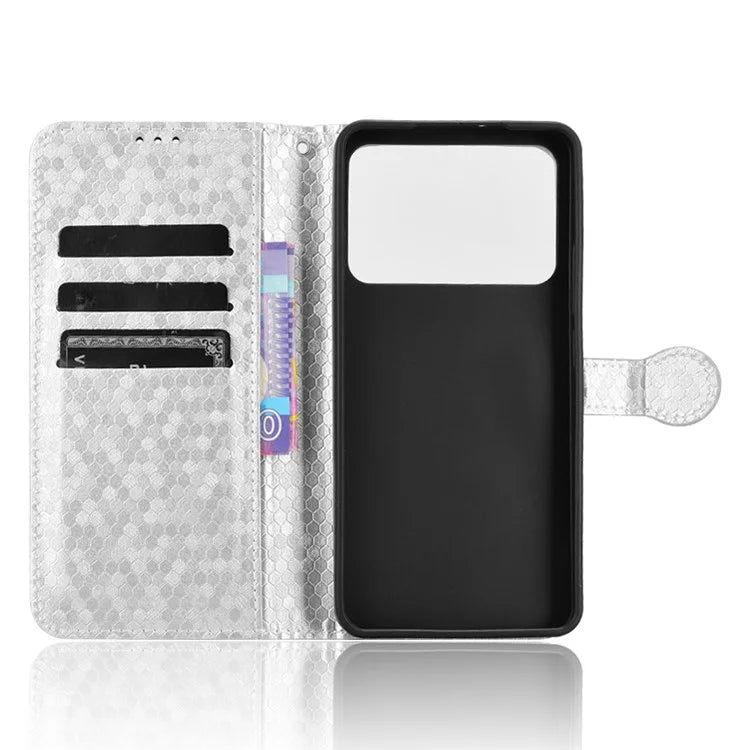 For Xiaomi Redmi K70 Ultra Wallet Case Dot Pattern Imprint PU Leather Phone Cover