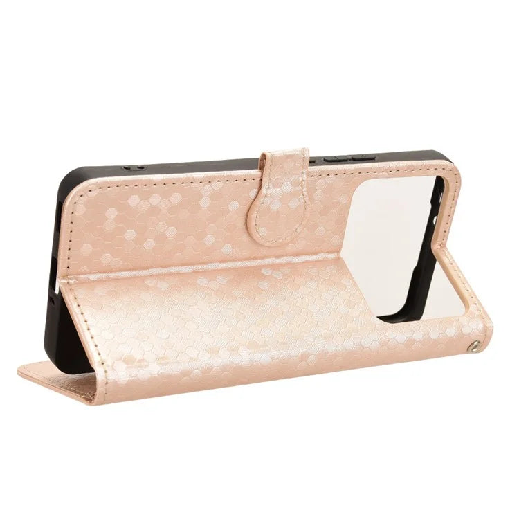 For Xiaomi Redmi K70 Ultra Wallet Case Dot Pattern Imprint PU Leather Phone Cover