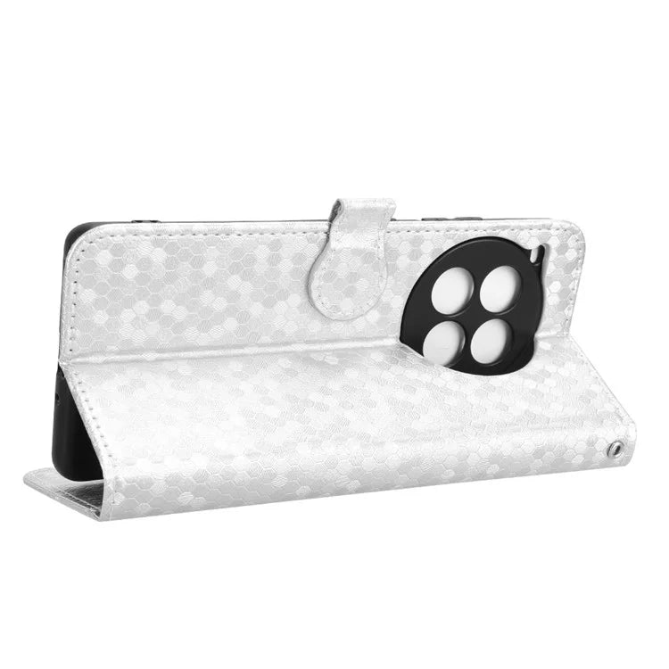 For OnePlus Ace 3 Pro 5G Wallet Case Dot Pattern Imprint PU Leather Phone Cover