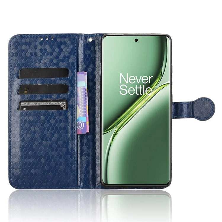 For OnePlus Ace 3 Pro 5G Wallet Case Dot Pattern Imprint PU Leather Phone Cover
