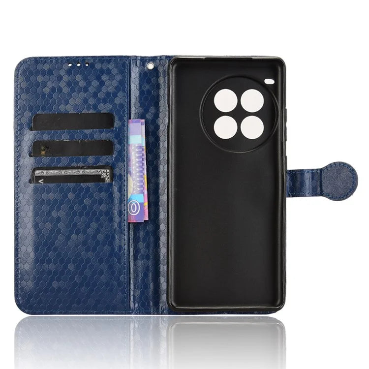 For OnePlus Ace 3 Pro 5G Wallet Case Dot Pattern Imprint PU Leather Phone Cover