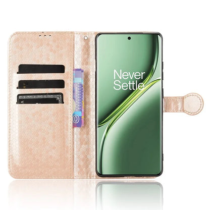 For OnePlus Ace 3 Pro 5G Wallet Case Dot Pattern Imprint PU Leather Phone Cover