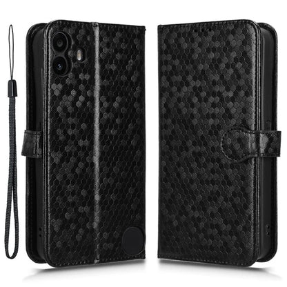 For Nothing CMF Phone 1 Wallet Case Dot Pattern Imprint PU Leather Phone Cover