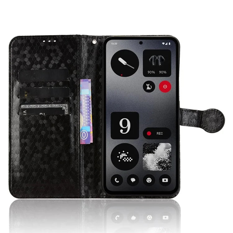 For Nothing CMF Phone 1 Wallet Case Dot Pattern Imprint PU Leather Phone Cover