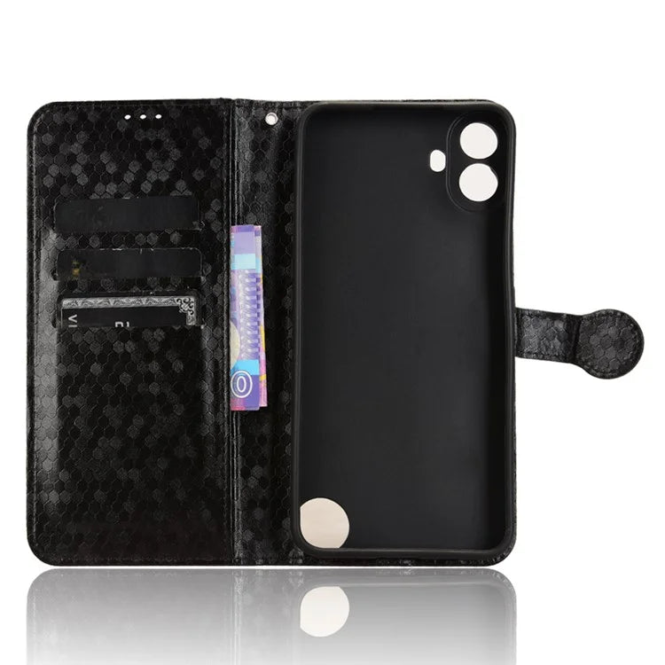 For Nothing CMF Phone 1 Wallet Case Dot Pattern Imprint PU Leather Phone Cover