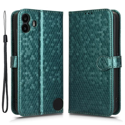 For Nothing CMF Phone 1 Wallet Case Dot Pattern Imprint PU Leather Phone Cover