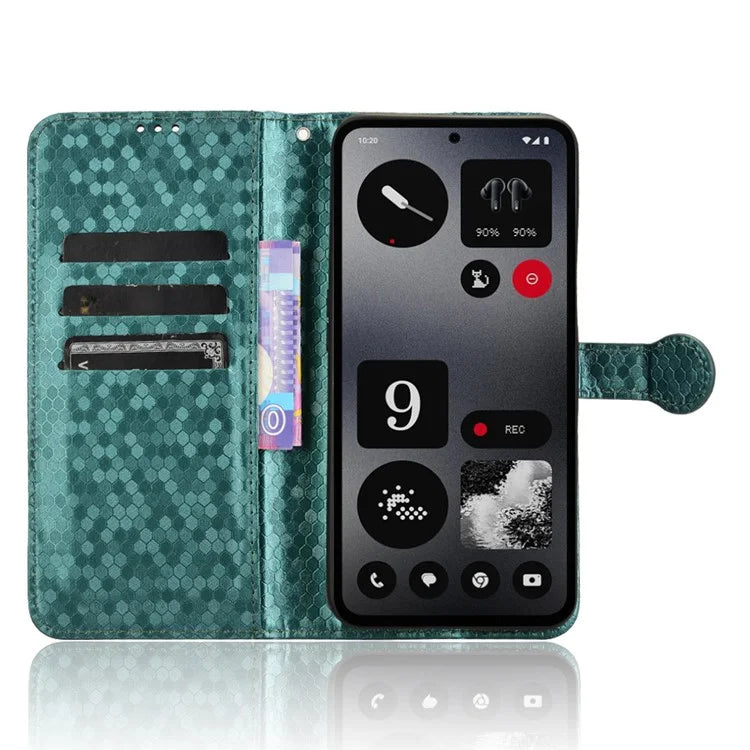 For Nothing CMF Phone 1 Wallet Case Dot Pattern Imprint PU Leather Phone Cover