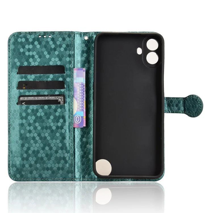 For Nothing CMF Phone 1 Wallet Case Dot Pattern Imprint PU Leather Phone Cover