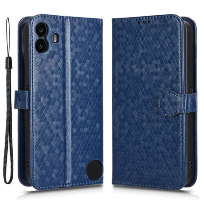 For Nothing CMF Phone 1 Wallet Case Dot Pattern Imprint PU Leather Phone Cover