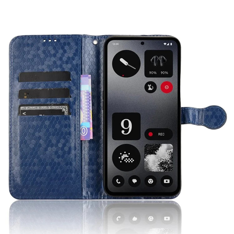For Nothing CMF Phone 1 Wallet Case Dot Pattern Imprint PU Leather Phone Cover