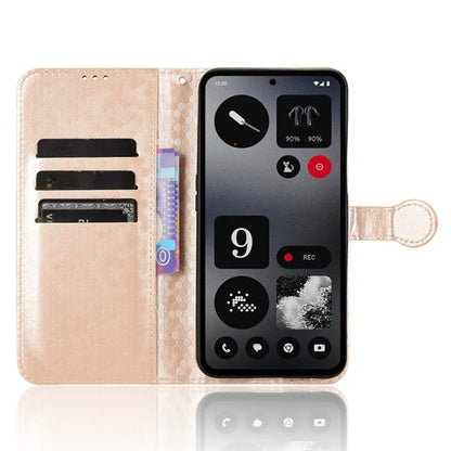 For Nothing CMF Phone 1 Wallet Case Dot Pattern Imprint PU Leather Phone Cover
