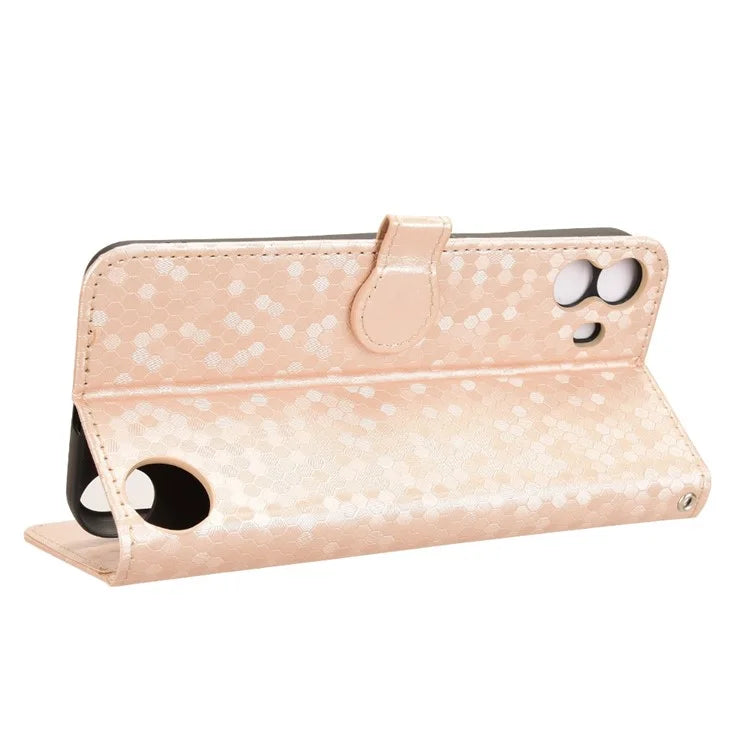 For Nothing CMF Phone 1 Wallet Case Dot Pattern Imprint PU Leather Phone Cover