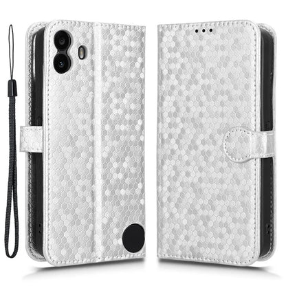 For Nothing CMF Phone 1 Wallet Case Dot Pattern Imprint PU Leather Phone Cover