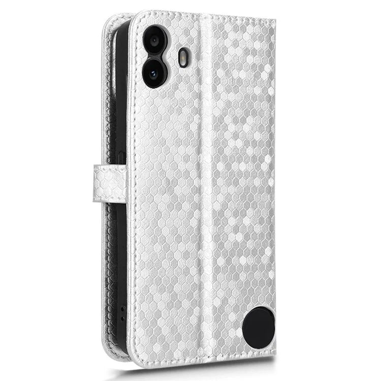 For Nothing CMF Phone 1 Wallet Case Dot Pattern Imprint PU Leather Phone Cover