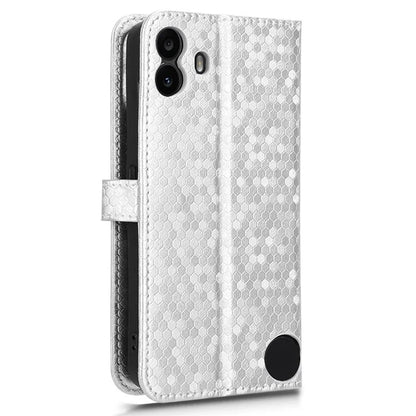 For Nothing CMF Phone 1 Wallet Case Dot Pattern Imprint PU Leather Phone Cover