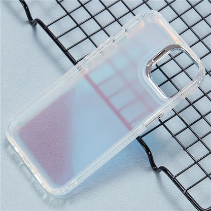 For iPhone 14 Cell Phone Cover Flowing Beads PC+TPU Back Case