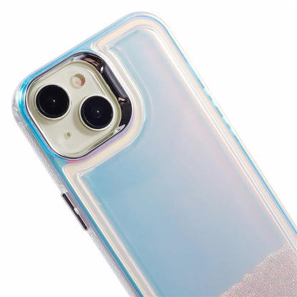 For iPhone 14 Cell Phone Cover Flowing Beads PC+TPU Back Case