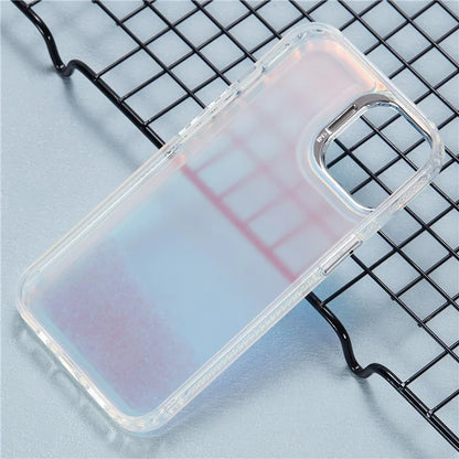 For iPhone 14 Cell Phone Cover Flowing Beads PC+TPU Back Case