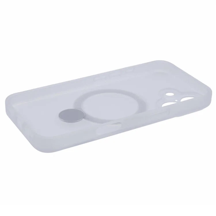 For iPhone 16 Case Compatible with MagSafe Matte TPU+PC Rotary Kickstand Phone Cover
