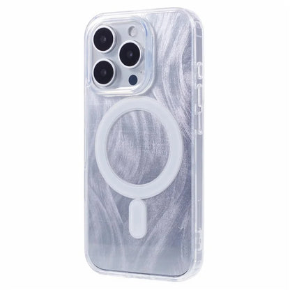For iPhone 16 Pro Case Compatible with MagSafe TPU+Acrylic Phone Cover with Glitter Insert