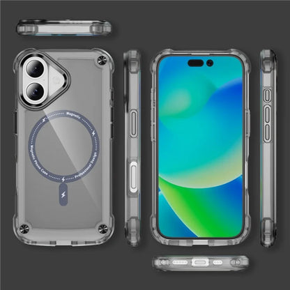For iPhone 16 Magnetic Case Translucent Phone Cover Compatible with MagSafe
