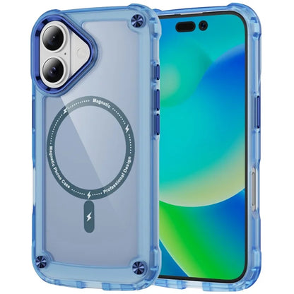For iPhone 16 Magnetic Case Translucent Phone Cover Compatible with MagSafe