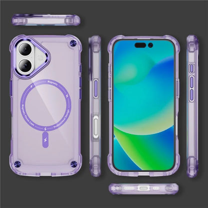 For iPhone 16 Magnetic Case Translucent Phone Cover Compatible with MagSafe