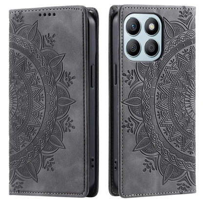 Style 010 For Honor X6b 4G Case Mandala Pattern Magnetic Closing Leather Phone Cover
